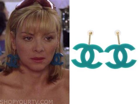 chanel earrings sex and the city|chanel extrait earrings.